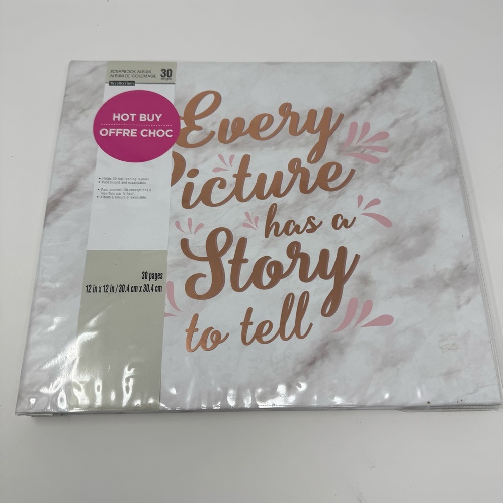 Recollections EVERY PICTURE HAS A STORY TO TELL 12"X12" Scrapbook Album